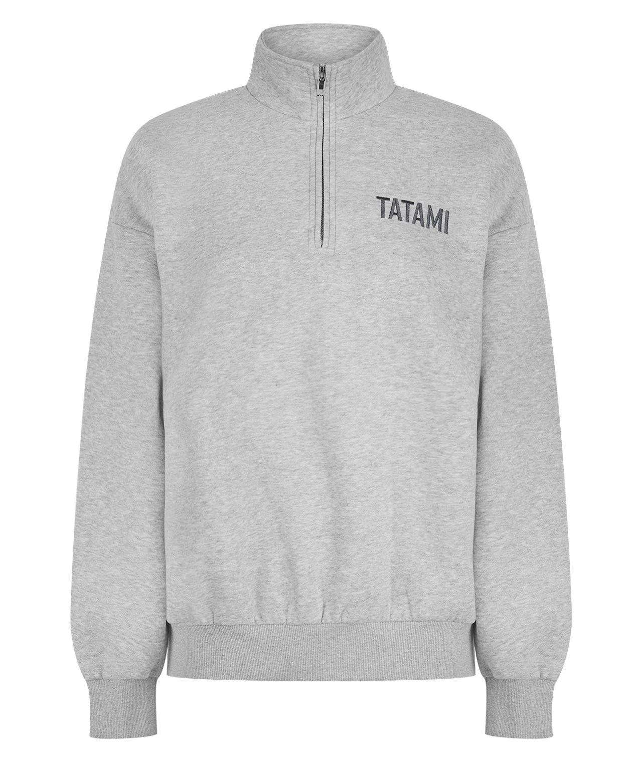 Quarter Zip Jumper - Grey Marl