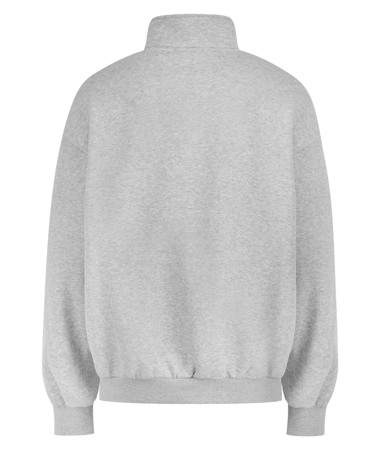 Quarter Zip Jumper - Grey Marl - Image 3