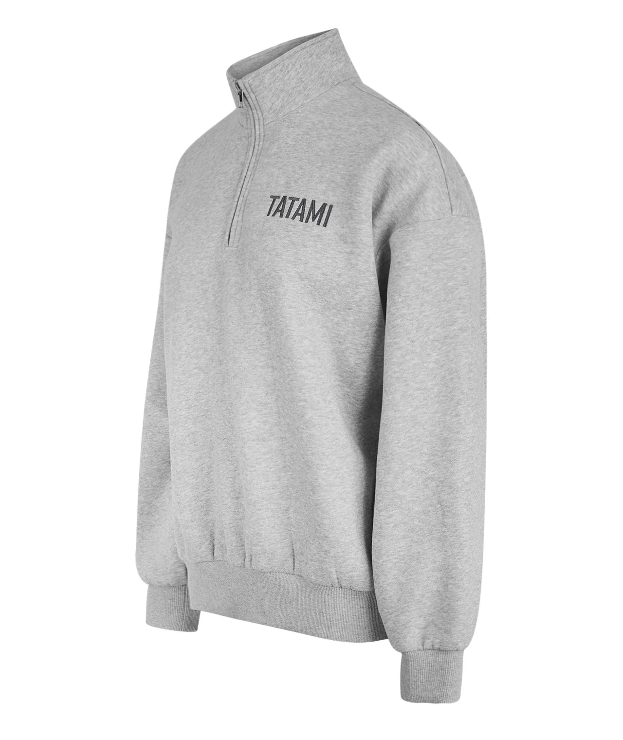 Quarter Zip Jumper - Grey Marl - Image 4