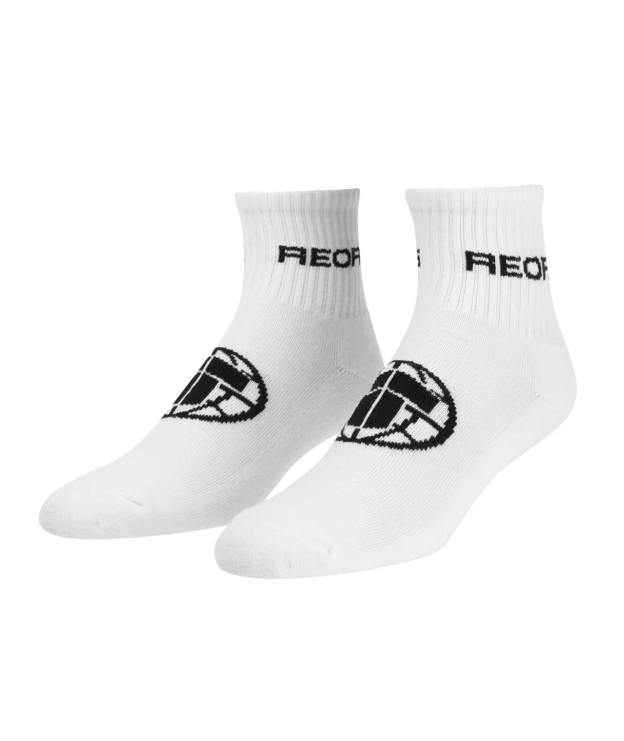 Reorg Half Crew Socks - White - Image 2