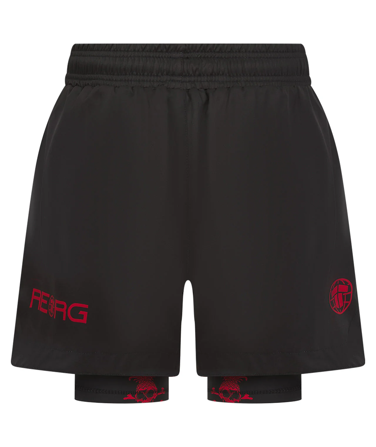 Reorg Hybrid Shorts - Black & Red - Image 3
