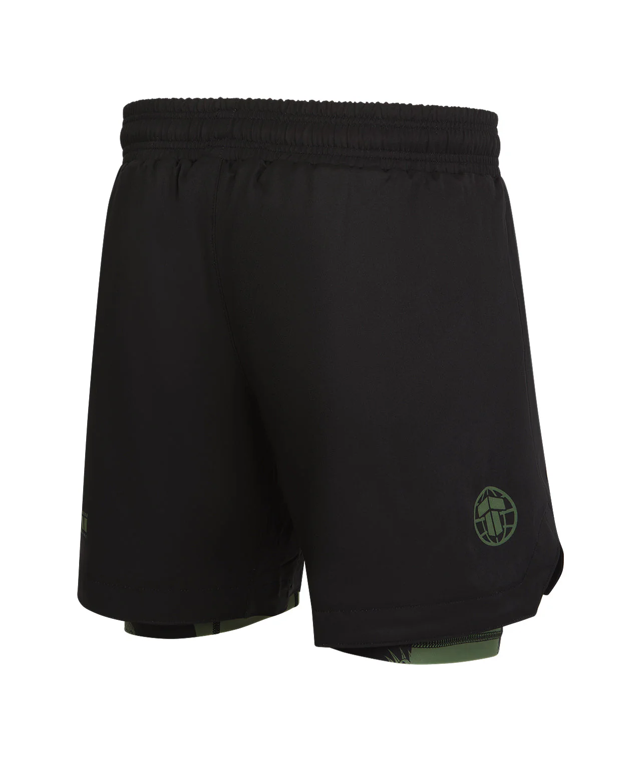 Reorg Hybrid Shorts - Khaki Striped - Image 4