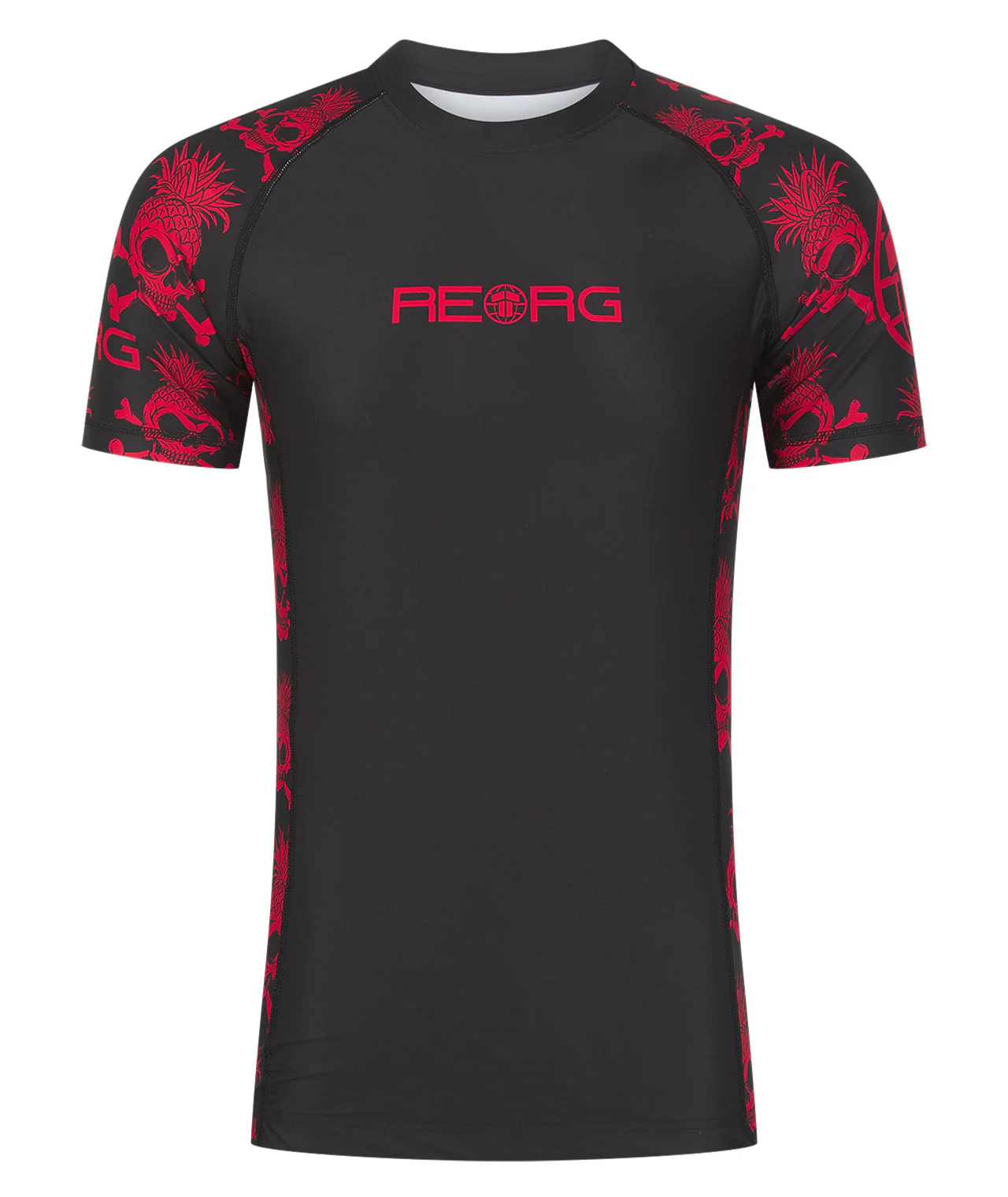 Reorg The World Rash Guard - Black & Red