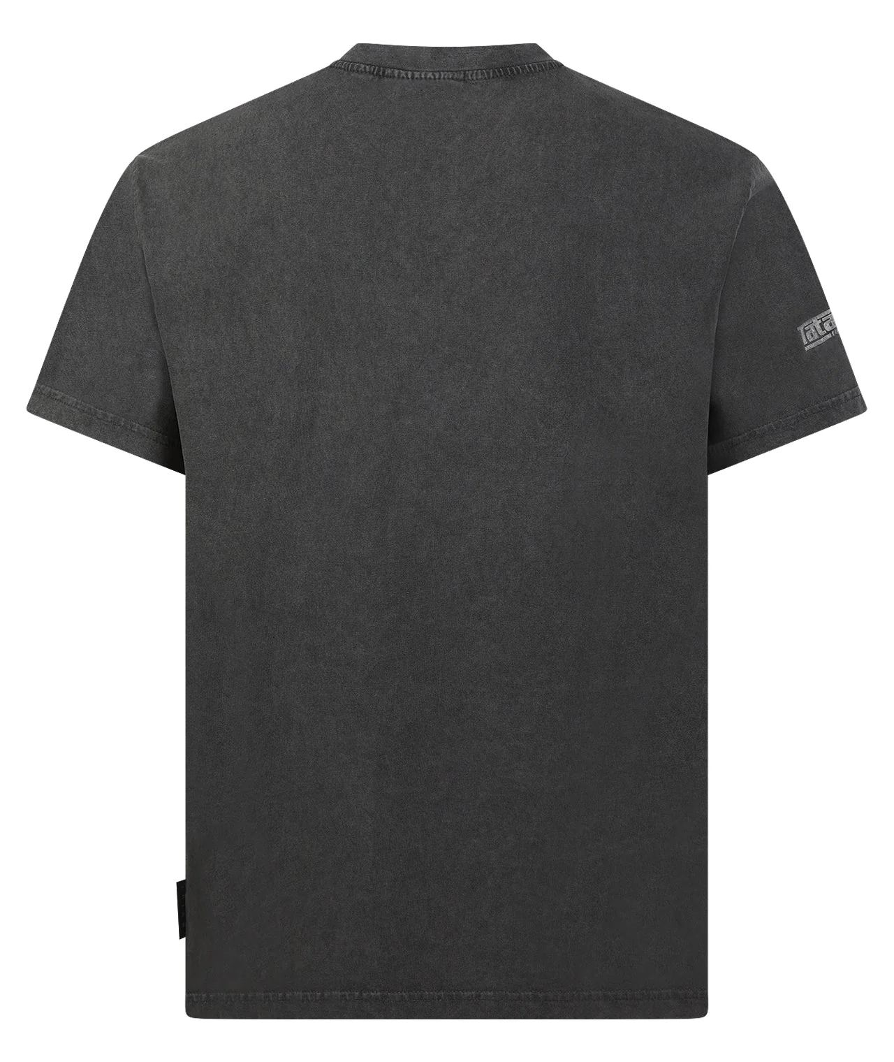 Tatami Globe Stonewashed T-Shirt - White On Grey - Image 2