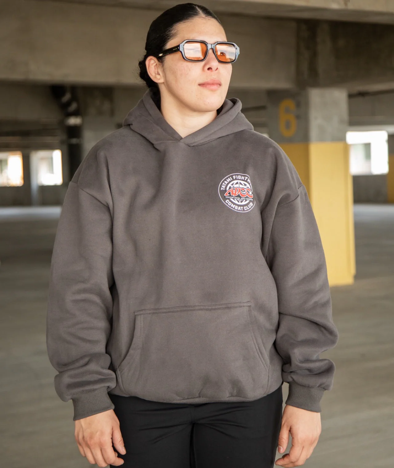 Tatami X ADCC Combat Club Oversized Hoodie - Grey - Image 7