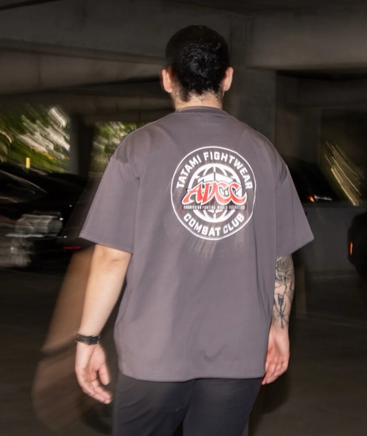 Tatami X ADCC Combat Club Oversized T-Shirt - Grey - Image 9